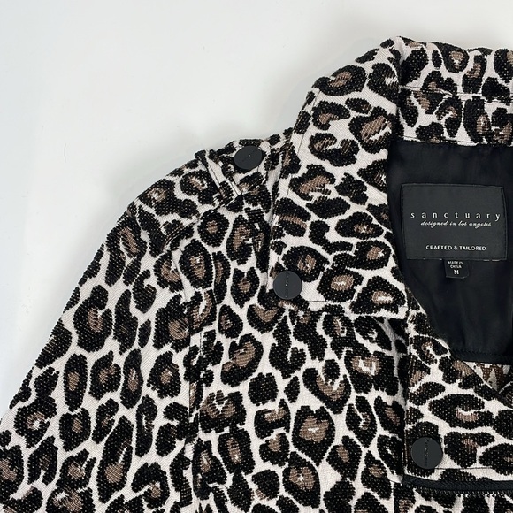 Sanctuary Poison & Leopard Moto Jacket in Leopard - Picture 3 of 13